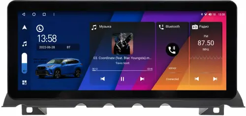Магнитола для BMW 7-серия (F01/F02) 2009-2015 - Canbox H-Line 2015 монитор 12.3" QLED в стиле Audi на Android 10, Быстрая, ТОП-процессор, CarPlay, 4G SIM-слот