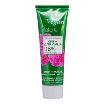 B.J.Active Nature Vegan Крем д/лица Увлажняющий МАСЛО АБРИКОСОВЫХ КОСТОЧЕК+ПИОН 85 мл*48 туба