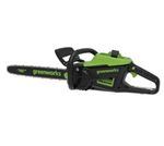 Цепная пила аккумуляторная Greenworks GD60CS25k4 Арт. 2008907UB, 60V, 40 см, бесщеточная, 2500 Вт, с 1хАКБ 4 Ач. и ЗУ