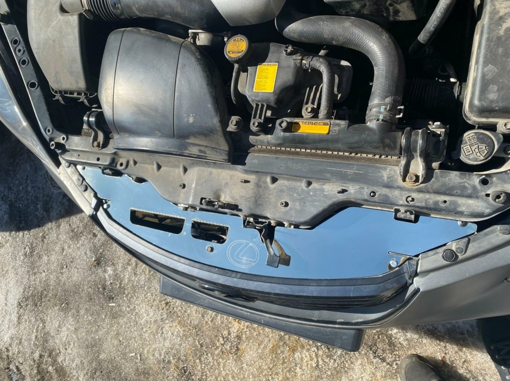 Накладка фальшрадиаторной решетки из зеркальной нержавейки Lexus SC430 рестайлинг и Toyota Soarer Z40 (ПОД ЗАКАЗ)