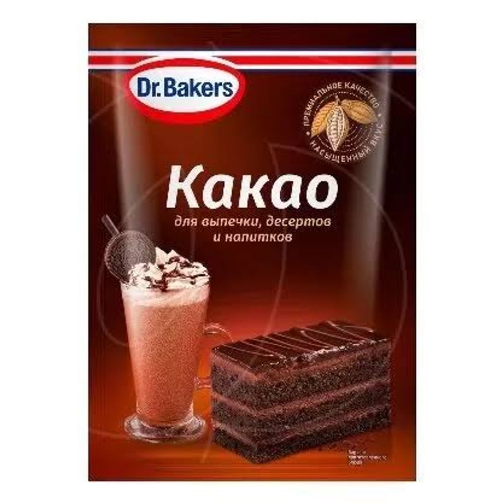 Какао порошок Dr Bakers 25г