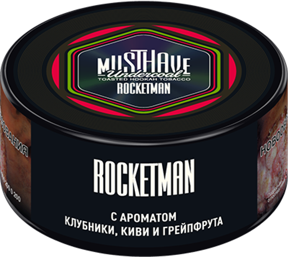 М. Табак для кальяна Must have Рокетмэн (Клубника, киви, грейпфрут) 25гр