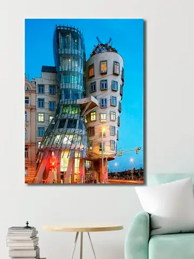 Картина "Танцующий дом", галерейная 30х40см 1шт.