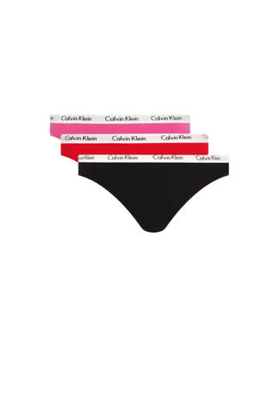Стринги 3 пары Calvin Klein Underwear - розовый(000QD5145E)