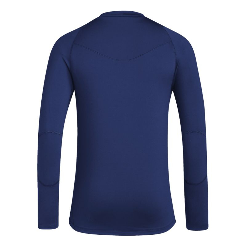 Мужская теннисная футболка с длинным рукавом Adidas Techfit Cold.rdy - tena blue