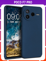 Мягкий Soft Touch чехол из силикона для XIAOMI POCO F7 PRO с бархатной подкладкой