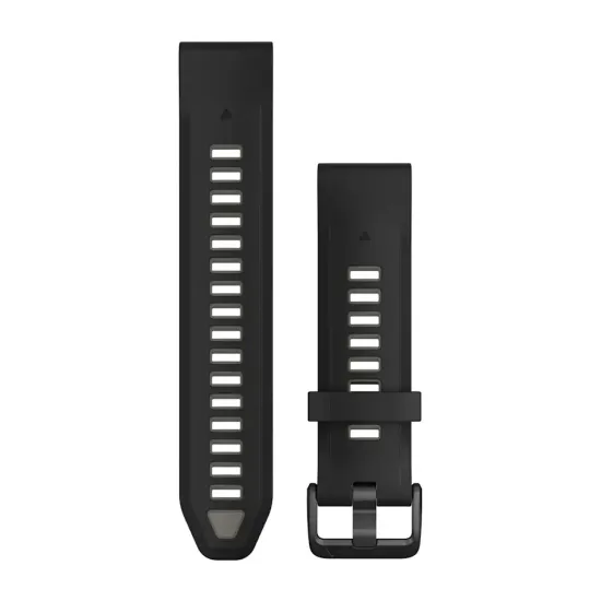 Ремешок Garmin QuickFit 20 мм черно-серый силикон 010-13391-00
