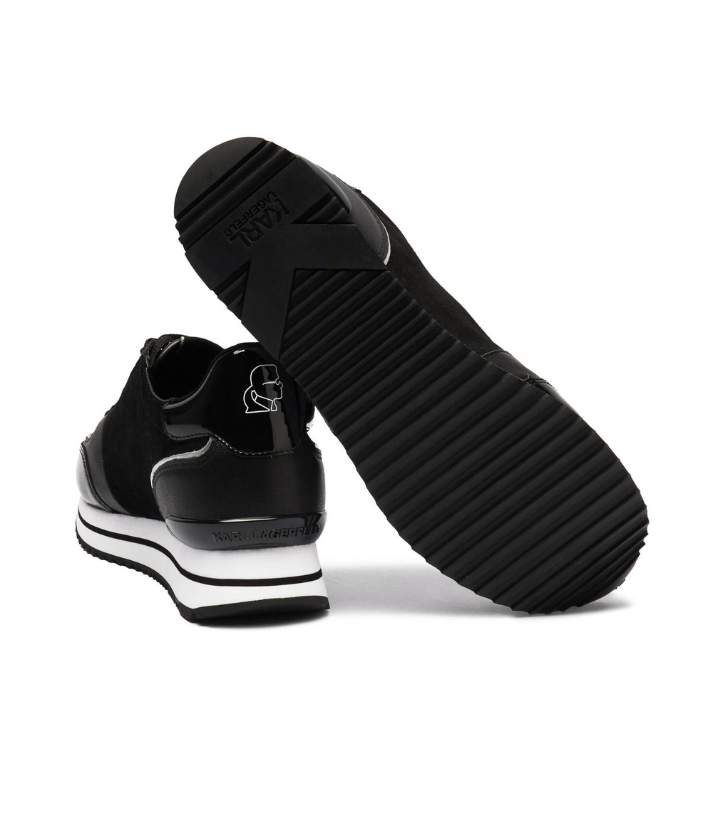 Кожаные кроссовки velocita ii Karl Lagerfeld - черный(KL61930N)