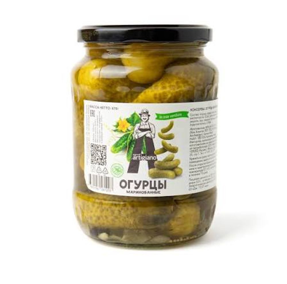 Огурцы маринованые 670гр.