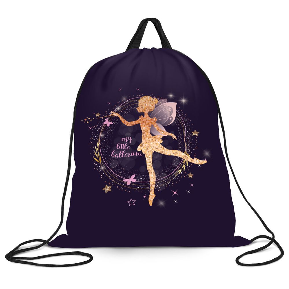 Мешок для обуви BRAUBERG KIDS, с петлей, 42х34 см, "Gold fairy", 272414