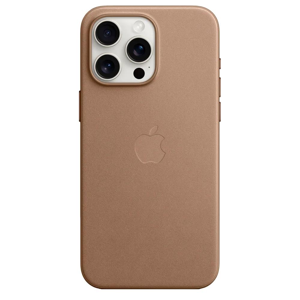 Тканевый чехол с поддержкой MagSafe Apple FineWoven Case для iPhone 15 Pro Max, Taupe (Светло-бежевый)