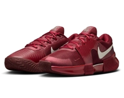 Мужские кроссовки теннисные Nike Zoom GP Challenge 1.5 Premium - team red/green spark/pale beige