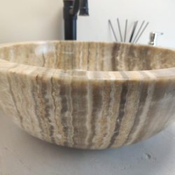 Раковина из оникса Bowl Grey BO-60653 45x45x17 из натурального камня