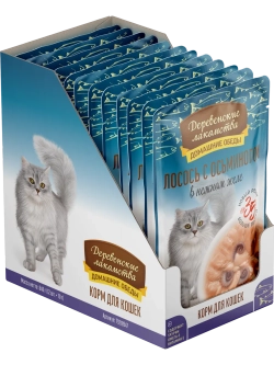 Корм для кошек пауч 70гр*12шт