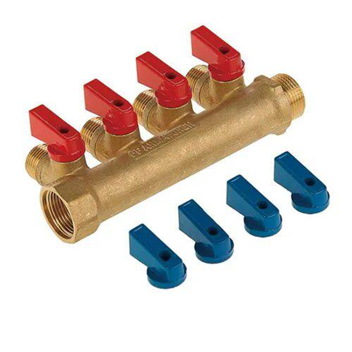 Коллектор для м/п труб 3/4х3/4х16х4 вых с кранами, 36226 PROFLINE 0219 2 429,52