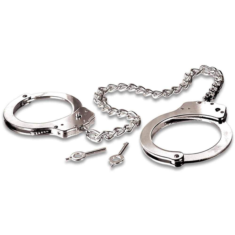 Металлические оковы на ноги Metal Leg Cuffs (Цвет: серебристый)