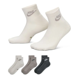 Теннисные носки Nike Everyday Elevated Ankle 3P - phantom/college gray/smoke gray
