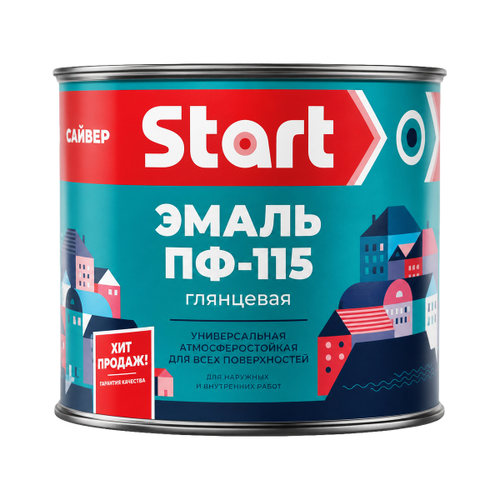 Эмаль ПФ-115 Старт  голубая   0,4кг  (Сайвер)