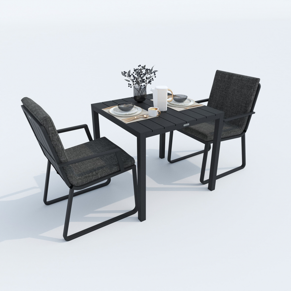 Стол обеденный Ideal Patio ДОЛЛА алюминий 80х80 см (4 ножки) резервный дубль