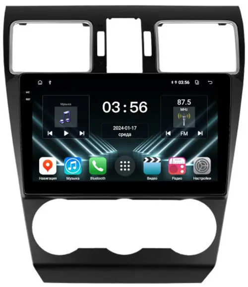 Магнитола для Subaru Forester 4, XV 1 2015-2018, Impreza 4 - FarCar S280 монитор 9.5" IPS на Android 13, CarPlay