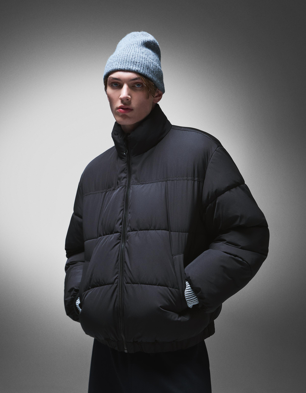 Мужская стёганая куртка - BERSHKA