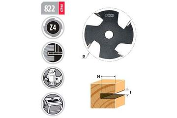 Насадка для пазовых фрез 51 мм, I=2 мм WOODWORK 822.5120.51
