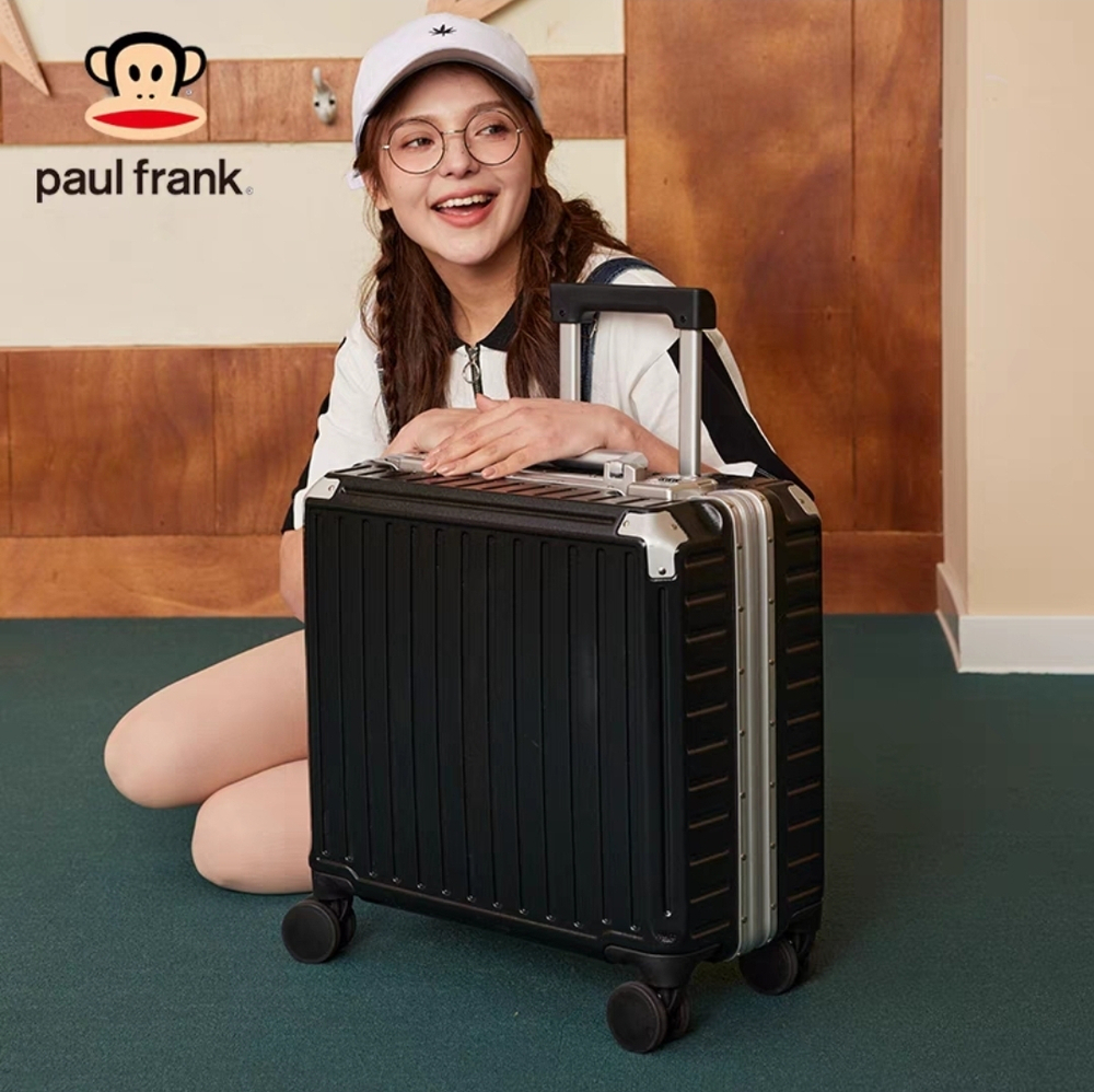 Чемодан Paul Frank "The BOX" Aluminium Frame | USB+Cup holder (Classic Black)