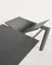 Стол раскладной Atta 120-180x80 см, антрацит, керамика Vulcano Roca