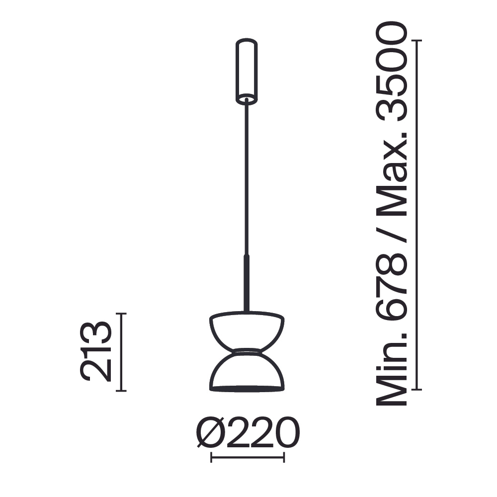 Подвесной светодиодный светильник Maytoni Kyoto MOD178PL-L11B3K