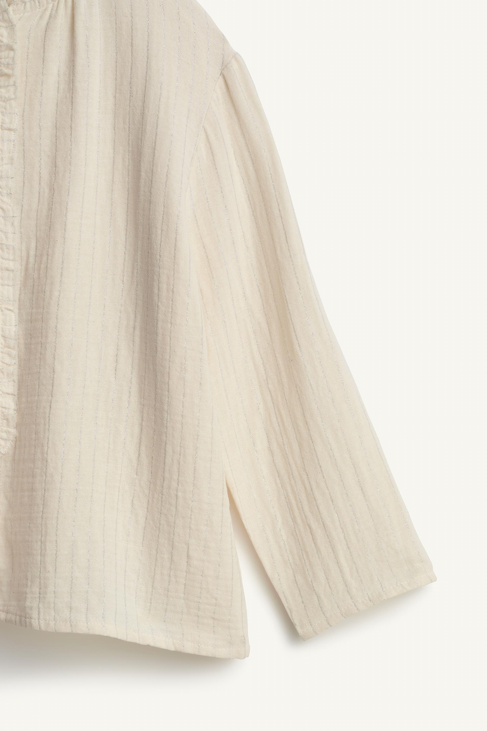 ZARA РУБАШКА С ДЛИННЫМИ РУКАВАМИ - LIMITED EDITION, БЕЖЕВЫЙ