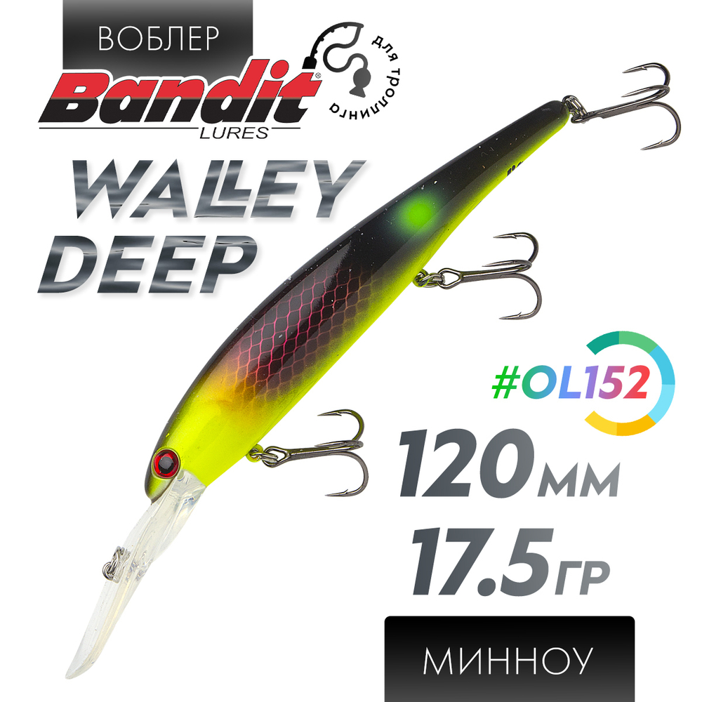 Воблер Bandit Walleye Deep (120мм, 17.5гр)