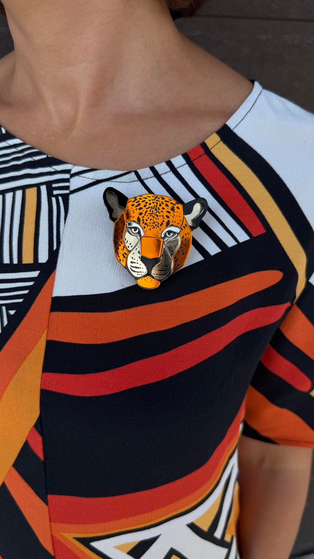 Леопард / Leopard, brooch, Au