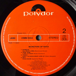 Виниловая пластинка Сборник Monsters Of Rock LP