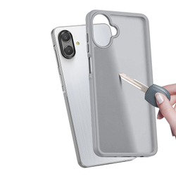 Матовый чехол серого цвета для смартфона Samsung Galaxy A08 4G, Galaxy A07 (4G, 5G) и Galaxy A06 (4G, 5G), серия Yind Series от Dux Ducis