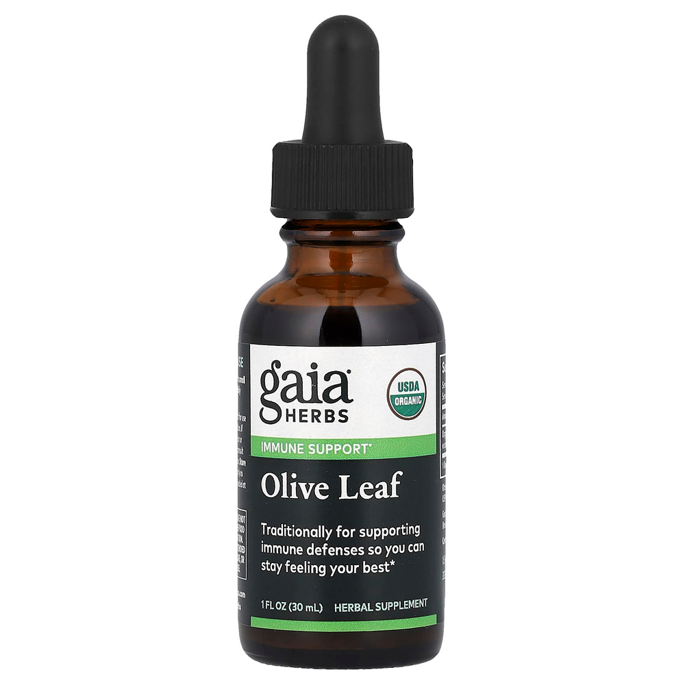 Gaia Herbs, листья оливкового дерева, 30 мл (1 жидк. унция)