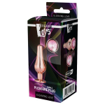Золотистая анальная пробка с кристаллом Rose Gold Pleasure Plug S - 9 см. (Цвет: золотистый)