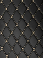 Ковры 3D FAW J7 (экокожа, черный, бежевая строчка)