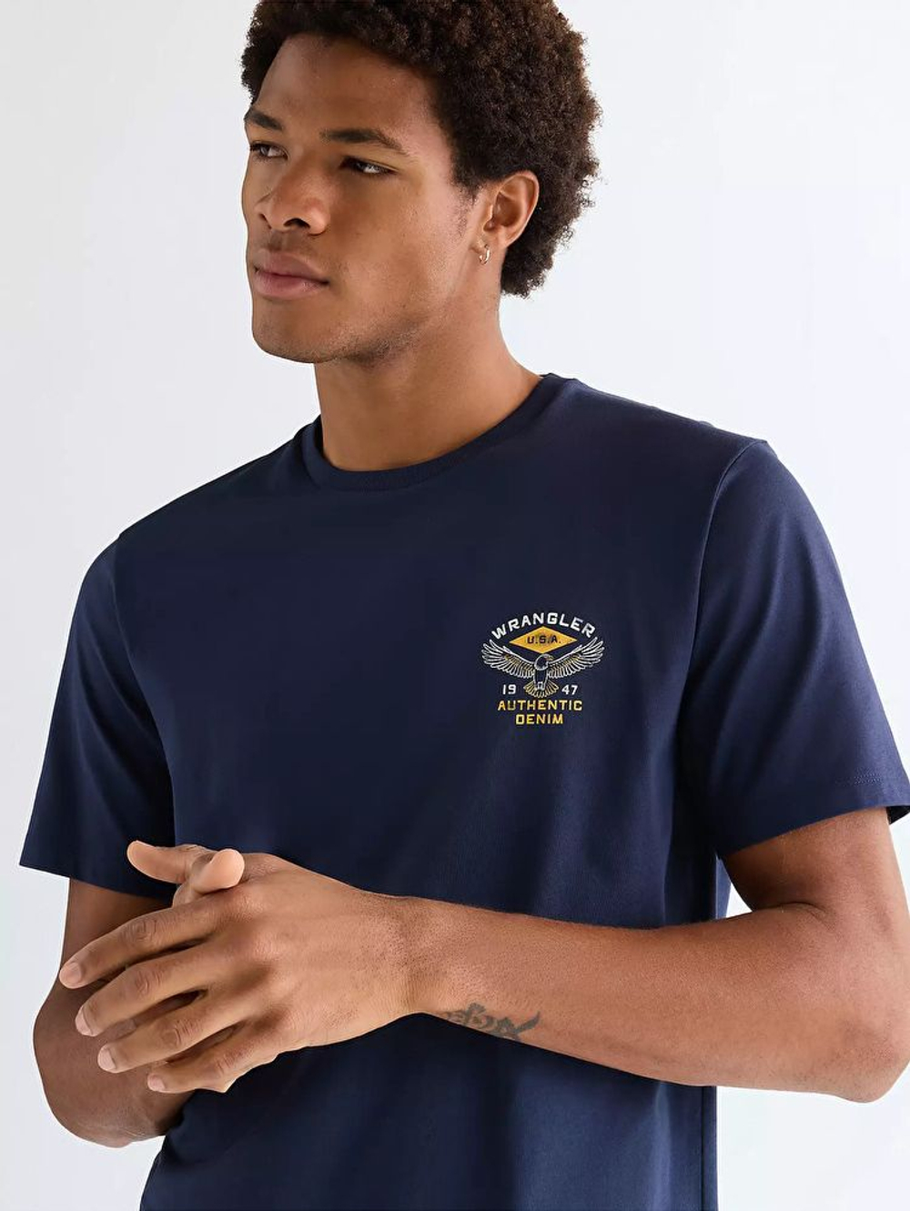 Футболка мужская WRANGLER SMALL AMERICANA TEE NAVY