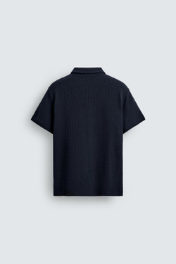 ZARA ПОЛО КЛАССИЧЕСКОГО КРОЯ, МОРСКОЙ СИНИЙ