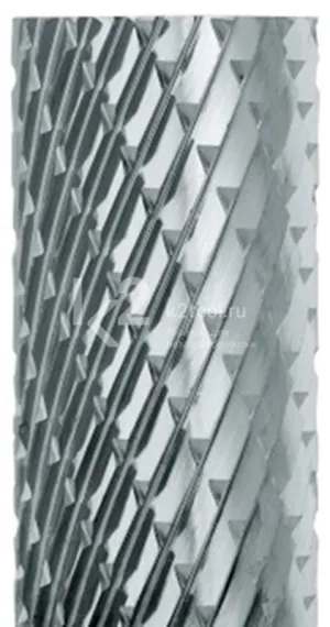 Борфреза твердосплавная Karnasch форма A (цилиндр с гладким торцом), 1,5х6х3х38 мм, универсальная насечка HP-3, без покрытия, арт. 11.3001-015