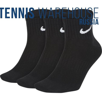 Теннисные носки Nike Everyday Lightweight Ankle 3P - черный