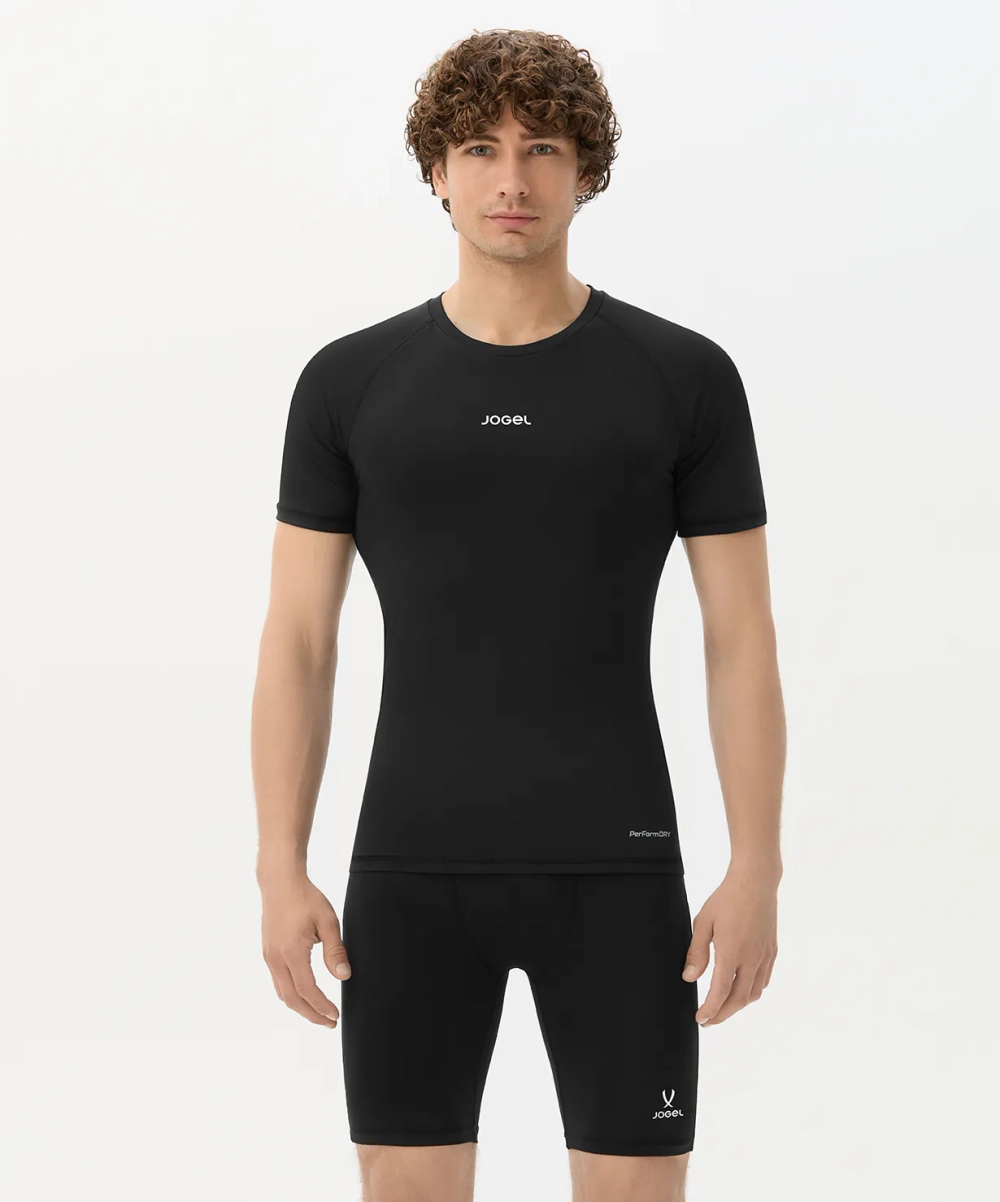 Футболка компрессионная с коротким рукавом Jogel CAMP 2 PerFormDRY Baselayer SS Tee, черный 99
