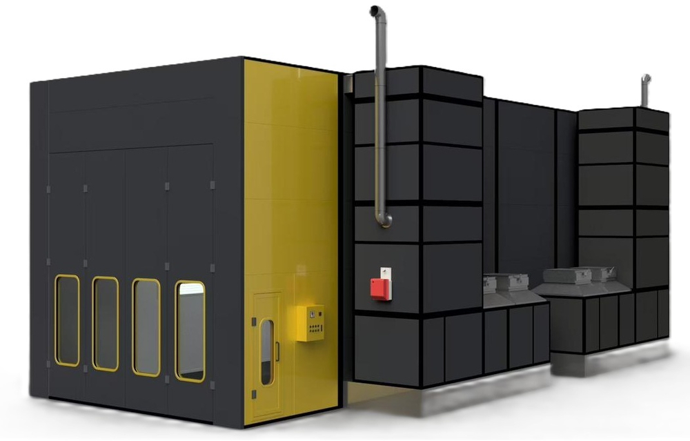 KraftWell DEMETRA Покрасочная камера индустриальная 15 х 5 х 4,5 м., 72000 м3/ч