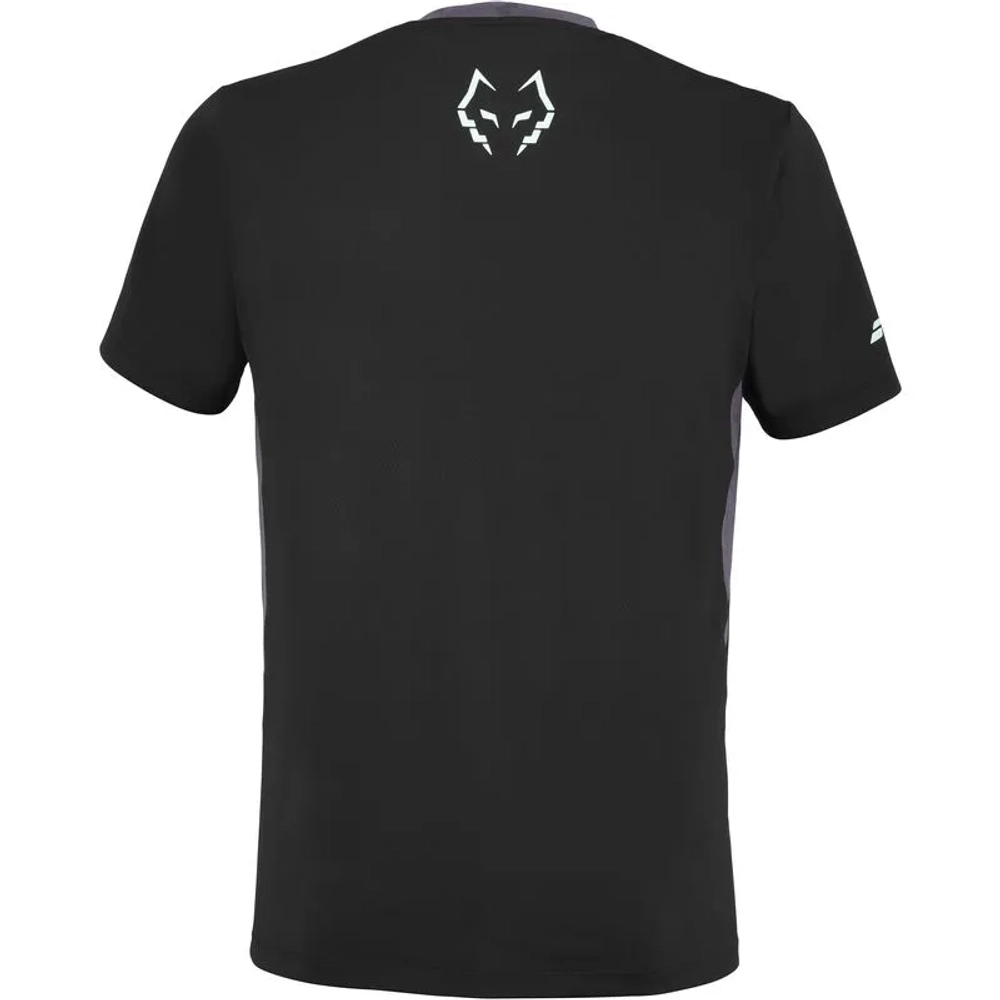 Мужская теннисная футболка Babolat Crew Neck Lebron - black/black