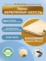 Одеяло 172х205 Верблюжка Люкс, Лежебока