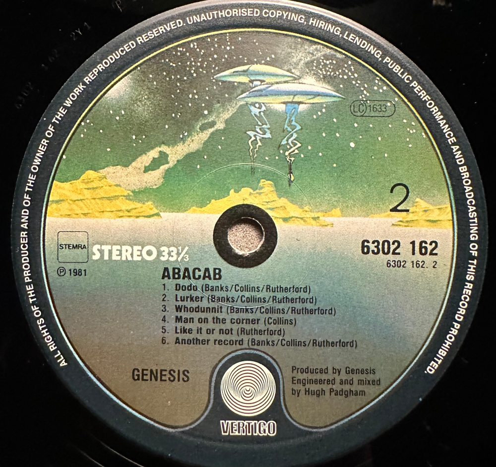 Genesis - Abacab (Голландия 1981г.)