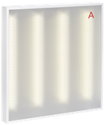 Светильник LED ДВО 2001A 40Вт 4000К IP40 588х588мм Грильято призма БАП 3ч LIGHTING PRO IEK