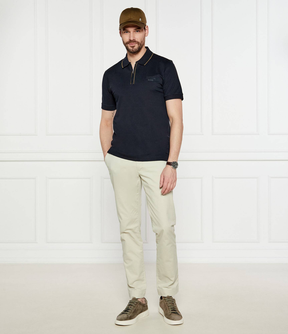 Поло Porsche x BOSS H-Paras 71_PS BOSS BLACK - темно-синий(50531463)
