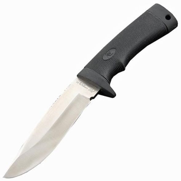 Цена наТуристический охотничий нож с фиксированным клинком Katz Black Kat, 250 мм, сталь XT-70, рукоять kraton