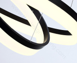 Pendant Led design lamp  Corona by SONNEMAN D80 (Black)